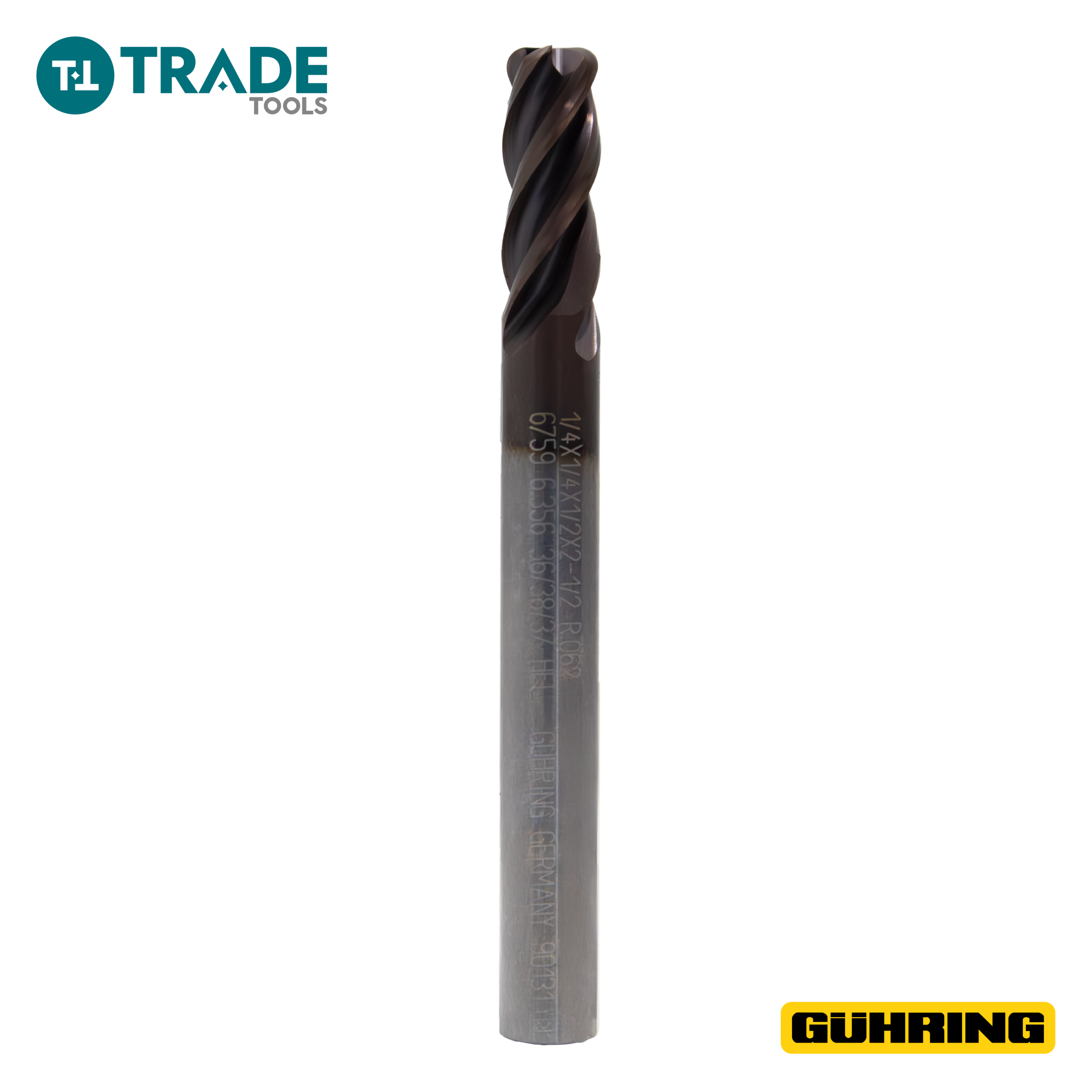 Fresa de Carburo 4 Cortes RF100U con Radio Gühring 6759